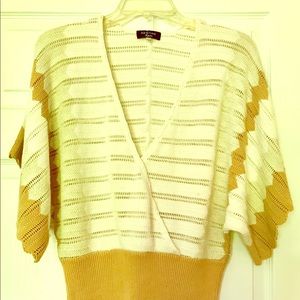 Spense Gold/White Sweater